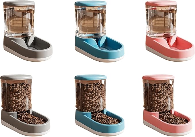 Pet Feeding Bowl Cats Water Dispenser Food Feeder Treat Bowl Automatic Dog Houseware Watering Supplies Pet Automatic
