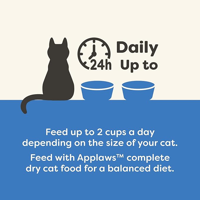 Applaws Natural Wet Cat Food in Broth, Limited and Natural Ingredients, High Protein with No Artificial Additives, Sardine & Mackerel in Broth (10 x 2.12 oz Easy-Open Cups)