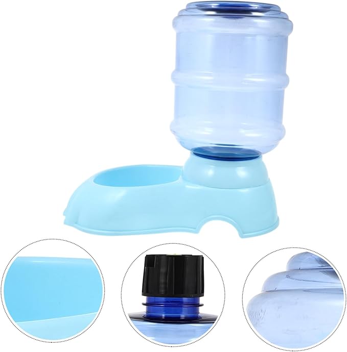 Abaodam 3.8L Automatic Dog Water Dispenser Gravity PET Water Bowl for Cats Dogs Watering System Non-Slip Base Suitable for Home Travel Random Color