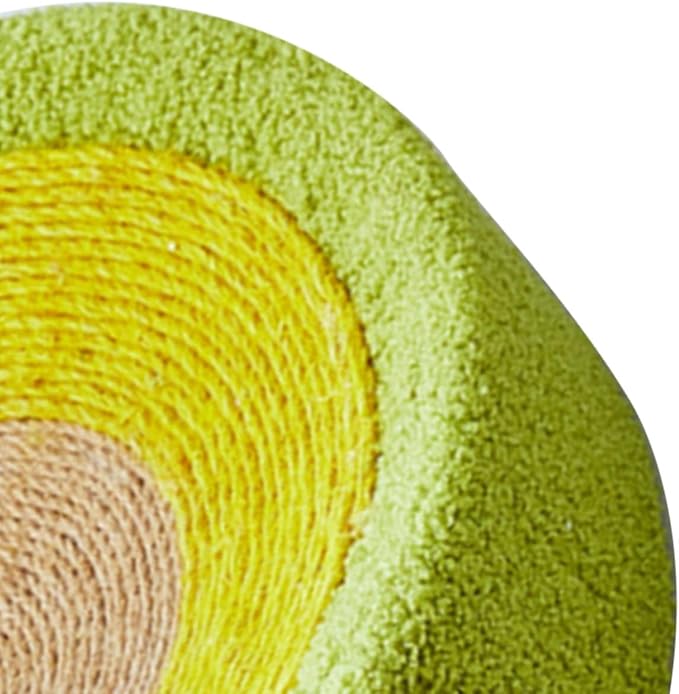 Semme Premium Sisal Cat Scratcher Bed with in One Design Round Shape Lounge for Claw Sharpening Furniture (Avocado)