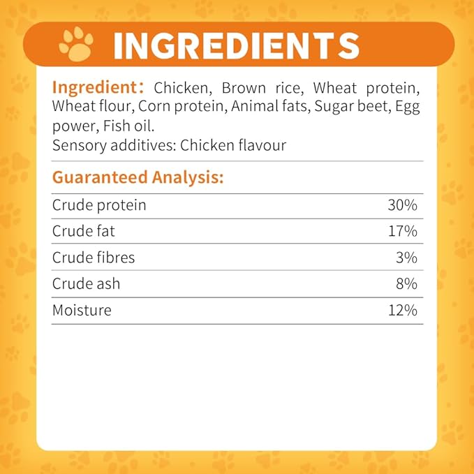 Faywell Omegas Crunchy Cat Chew Treat, Made with Farm Rise Chicken, Soft Inside, Great for Training (60g, Chicken)