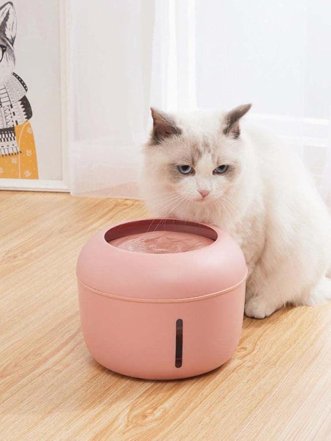 Pet Life ® 'Moda-Pure' Ultra-Quiet Filtered Automatic Dog and Cat Fountain Waterer or Feeder with Automatic Shutoff Feature - Includes Filter