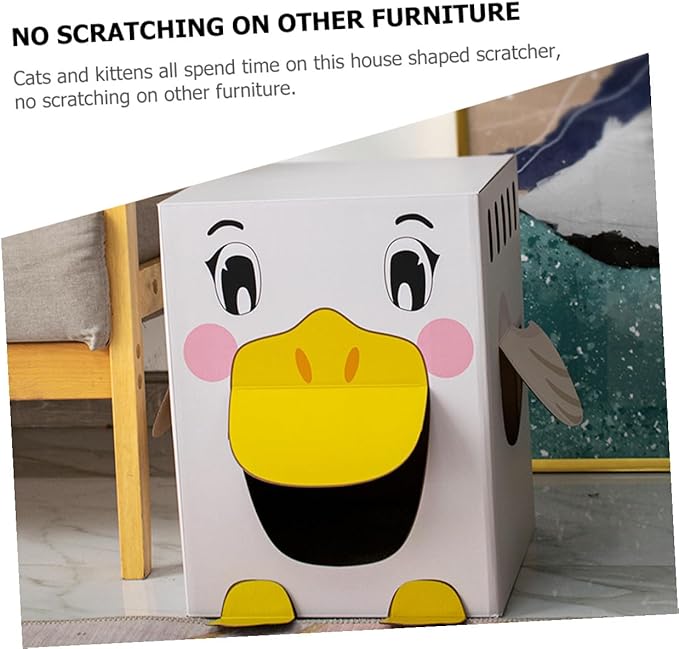 NUOBESTY Cardboard Cat Scratcher Pad Double Cat Bed Corrugated Sturdy Scratcher Protect Furniture and Promote Exercise