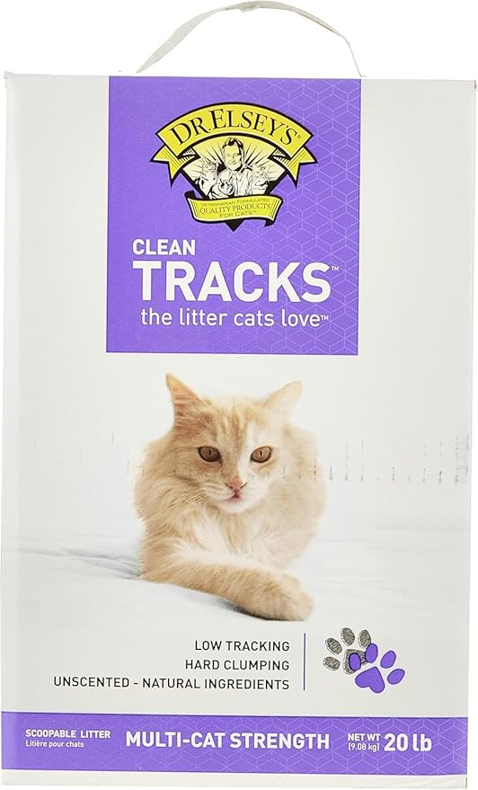 Dr. Elsey's Clean Tracks Clumping Clay Cat Litter, 20 lbs.