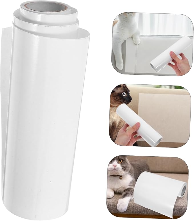 Abaodam 1Roll Cat Scratch Tape Self Adhesive Furniture Protector for Sofas Chairs Beds Scratch Durable Cat Claw Defense Tape Versatile Protection