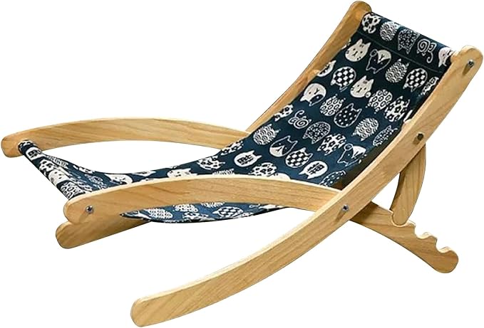 Cat Chair - Adjustable Cat Lounger, Foldable Pet Furniture, Space-Saving Bed, Comfortable Resting and Lounging Accessory, Portable Pet Furniture Tool for Travel Veterinary Bedroom Patio Living Room