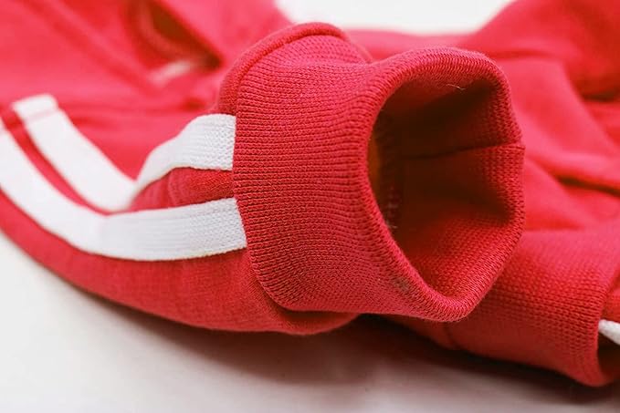MeowWow Small Puppy Dog Hoodie Sweater 4 Legs Dogs Jumpsuit Fleece Sweatshirt Pet Outfit Girl Dog Winter Clothes Cotton Hoodies for Small Medium Dogs Cats Apparel