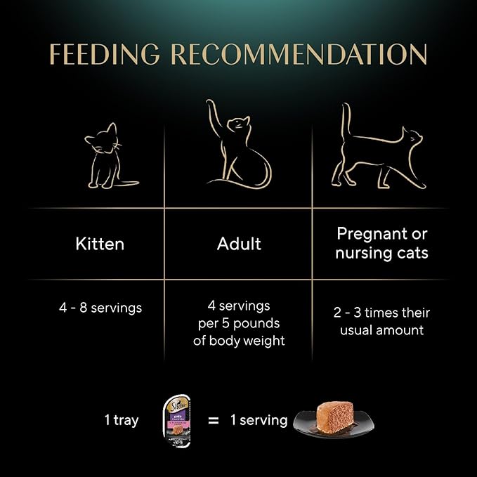 Sheba Perfect Portions Wet Cat Food Pate Sustainable Salmon Entree, 2.6 oz. Twin-Pack Trays, Cat Food Wet Recipe (24 Count, 48 Servings)