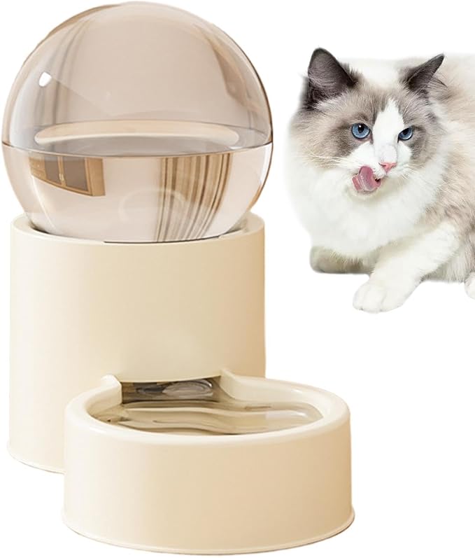 Pet Feeding Station, Automatic Water Food Dispenser, Fill Dog Bowl System Large Capacity Feeding Container for Puppy Cat Travel Weekend Trip Backyard Indoor Outdoor Use