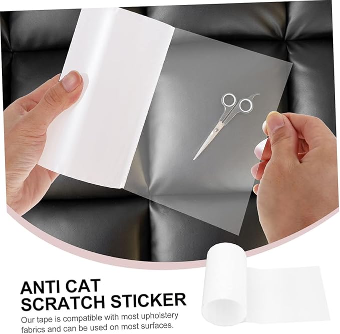 Sosoport 2rolls Replaceable Cat Scratch Tapes of Wear-Resistant Furniture Protectors for Daily Use Design for Easy Application Sofas Chairs and Beds