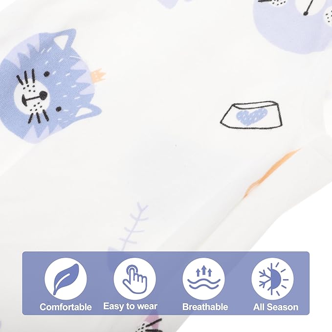 Cat Recovery Suit, Soft Breathable Cat Surgeries Suit, Cat Onesie for Cats After Surgeries, Prevents Licking Wounds, L, White