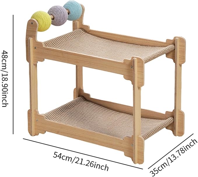 Baoblaze Cat Scratcher Bed Cat House Hut Cats Furniture Interactive Ball Toy Scratching Pad for Indoor Outdoor Cats Kitten Pet Playing
