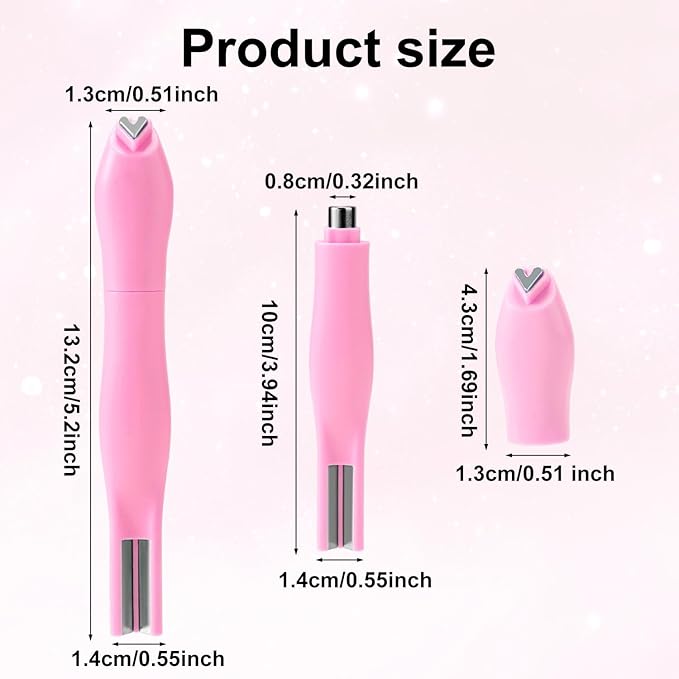 3 In 1 Cat Eye Nail Magnet, Cat Eye Gel Polish Magnetic Pen Versatile Magnet Tools Line & Heart Shaped Round Accessories for Home DIY Art Salon Studio