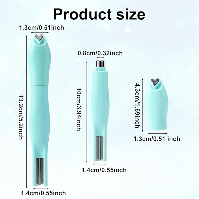 3 in 1 Cat Eye Magnet for Nails, Multifunctional Magnet Tools Nails Design Cat Eye Gel Polish Magnetic Pen Line & Heart Shaped Round Accessories for Home DIY Art Salon Studio
