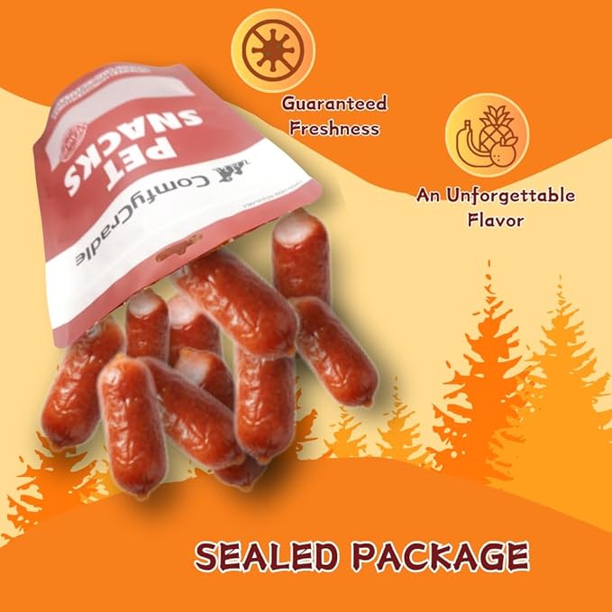 Real Duck Sausage Training Treats, Wholesome & Savory Rewards for Dogs (Duck,14.11 Ounce(Pack of 1))