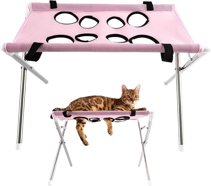 Dog Hammock for Nail Trim | 8-Hole Design Cat Grooming Harness,Kitten Grooming Hanger | for Cats Dogs Kittens Puppies Small Medium Large Breed Indoor Home Hair Cutting Ear Cleaning Teeth Brushing