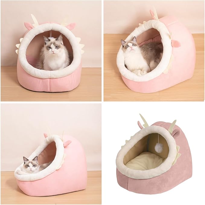 Plush Cats Cave Bed Sleep Bed Small Dog Pet Winter Sleep Cushion Antiscratching Cats Bedding Pet Supplies Furniture