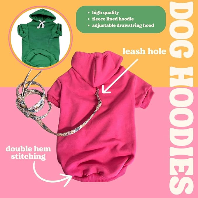 Happy Camping Dog Hoodie | Fleece Lined |Leash Hole| Summer | Outdoors | Travel | Hike|Grey, 3X-Large 278