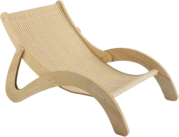 Baoblaze Cat Scratcher Bed Hammock, Furniture Protection Portable Sleeping Scratching Lounge Elevated Bed for Puppy Indoor Bunny