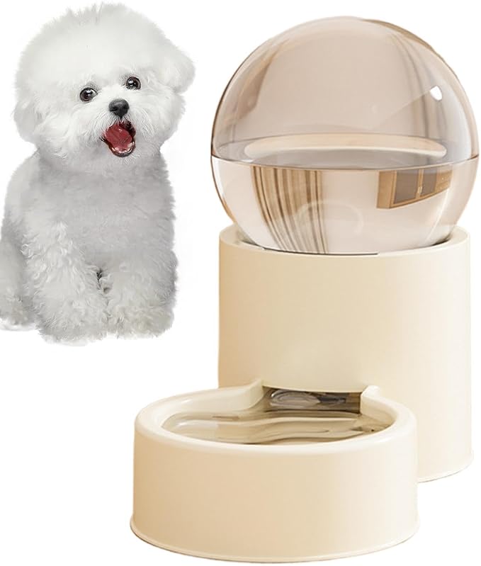 Pet Feeder - Automatic Dog Feeding Bowl | Reliable Flexible Large Capacity Puppy Water Dispenser for Home Vacation Indoor Living Room Travel Weekend Trip Backyard