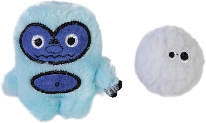 Mad Cat Yowlin Yeti Catnip & Silvervine Plush Cat Toy, Pack of 2