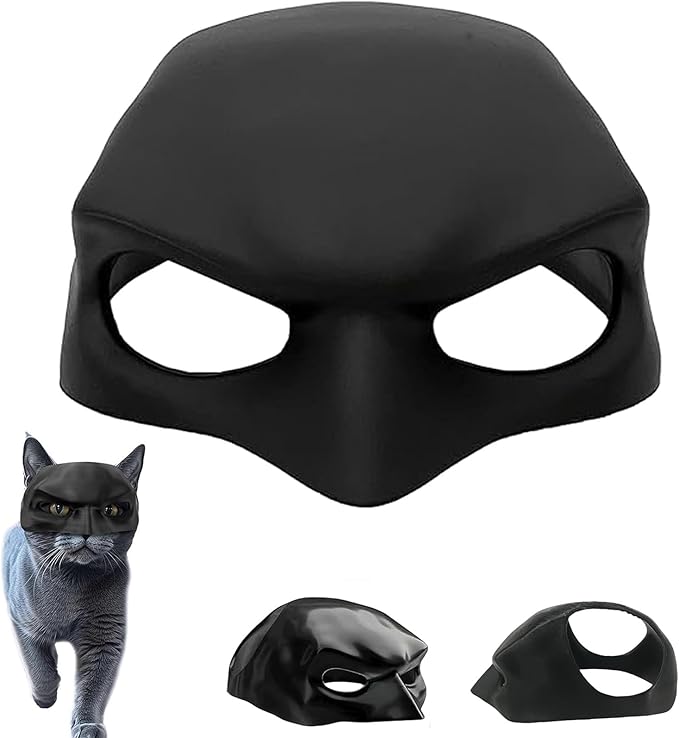 Cat Mask Cosplay, Cat Bat Hat, Cat Mask for Halloween, Funny Cat Costumes Pet Party Accessories
