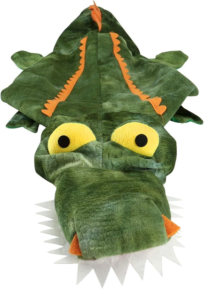 Mogoko Funny Dog Crocodile Costumes, Pet Halloween Alligator Cosplay Dress, Adorable Cat Apparel Animal Warm Outfits Clothes(S Size)