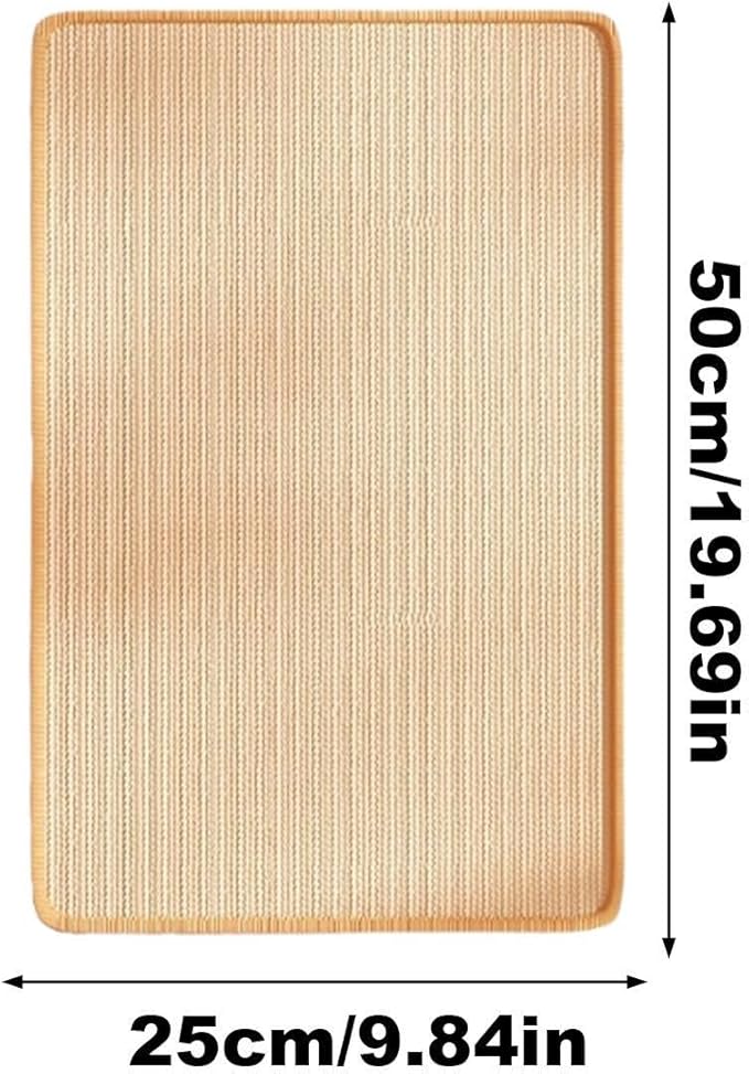 Cat Scratcher Mat - Adhesive Furniture Protection Scratching Board - Cat Scratcher Rug Sisal - for Home Apartment Farmhouse Bedroom Balcony Sofa Bed Floor