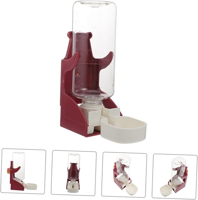 2pcs Pet Hanging Water Feeder for Dogs and Cats Automatic Water Dispenser Bottle Design for Pets Material Easy to Use Watering Device