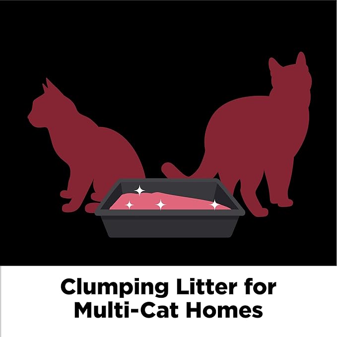 ARM & Hammer Clump & Seal Platinum Cat Litter, Multi-Cat Clumping Litter Forms Rock-Hard Clumps, Powerful Odor Eliminators with Baking Soda, 14-Day Odor Control, 18 lbs