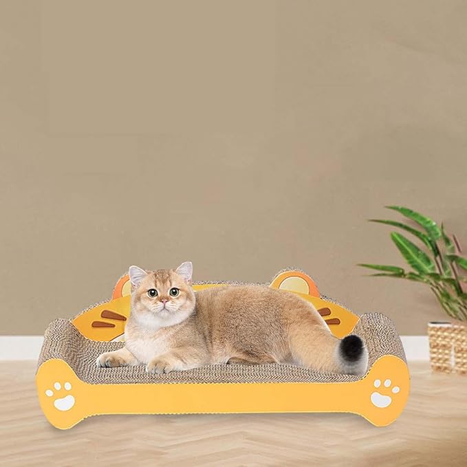 Cat Scratcher Pad Cat Scratching Board Nest Bed Wear Resistant Furniture Protector Lounge for Indoor Cats Corrugated Paper, Extra Large