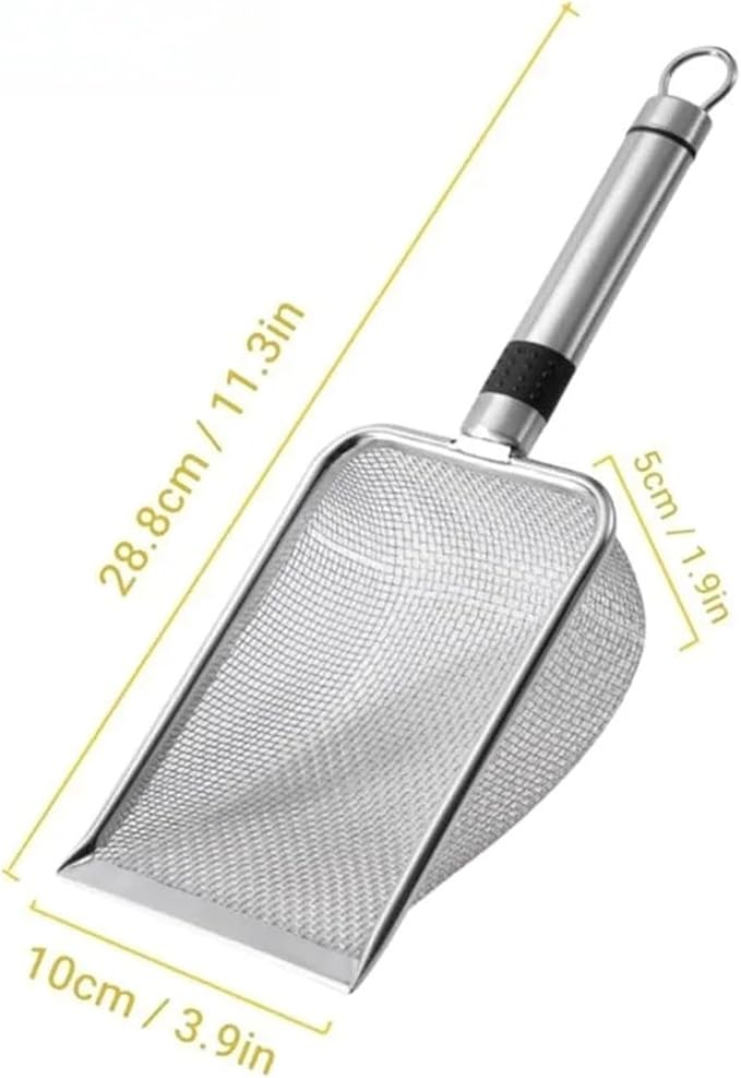 Stainless Steel Cat Litter Scoop Easy to Clean for Waste Removal