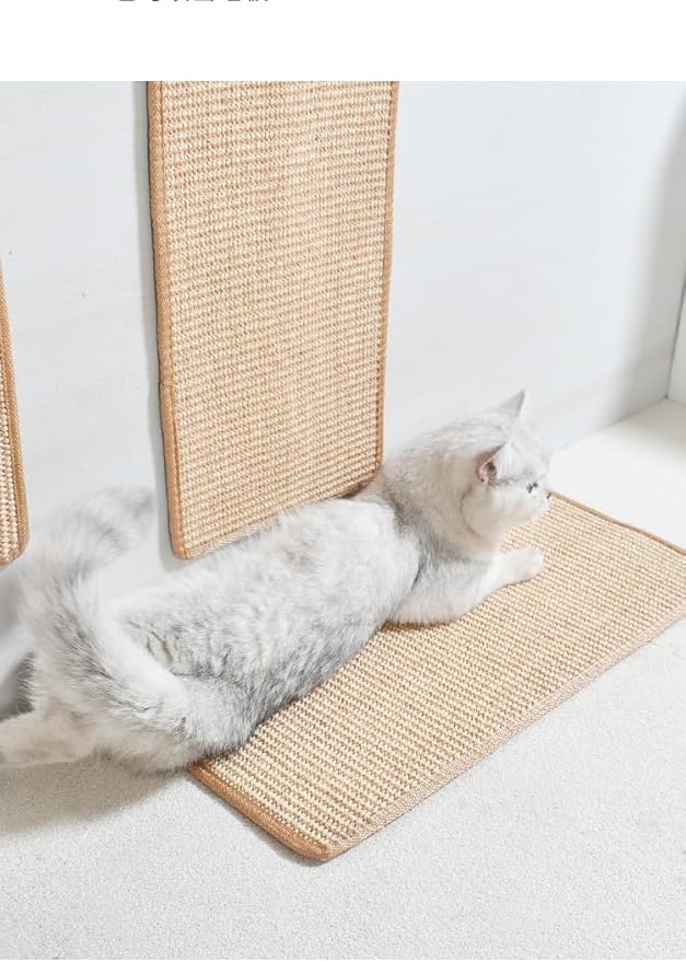 Cat Scratching Mat Pastable Natural Sisal Pad Grinding Claws Mat and Anti-Slip Carpet for Cat Grinding Claws and Furniture Protecting Carpet Sofas (Extra Large)