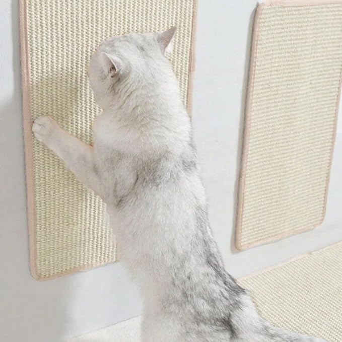 Cat Scratching Mat Pastable Natural Sisal Pad Grinding Claws Mat and Anti-Slip Carpet for Cat Grinding Claws and Furniture Protecting Carpet Sofas (Extra Large)
