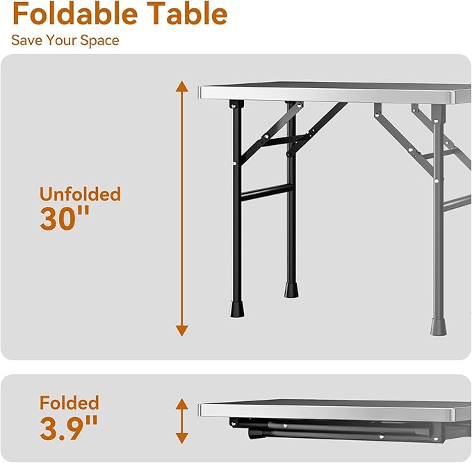 niffgaff Dog Grooming Table with Arm, Hammock & Nooses, 30" H Foldable Heavy Duty Pet Grooming Station, 35.5" L×23.6" W Non-Slip Waterproof Tabletop, 33.5" Height Adjustable Stainless H-Frame Arm