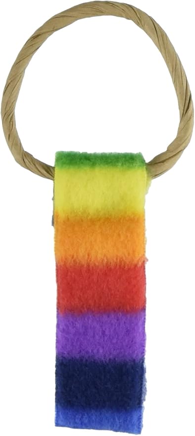 CAT Dancer Products Cat Chaser with Colorful Fleece, Interective Toy for Exercise (Pack of 6), 4 x 1.5 x 1 inches