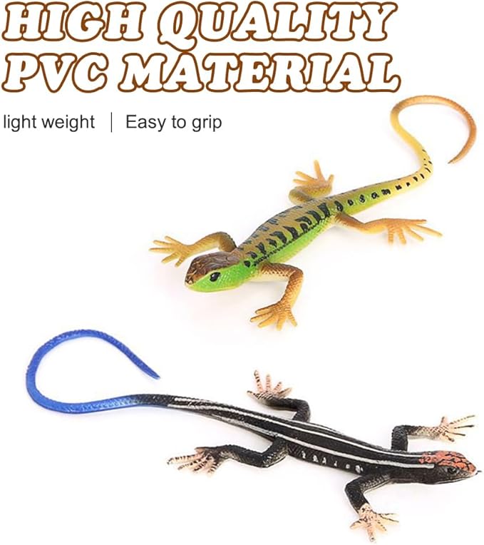 MiOYOOW Cat Funny Toy, 4PCS Lizards Shape Cat Chew Toy Kitten Interactive Toys for Indoor Cats Kittens Halloween Christmas