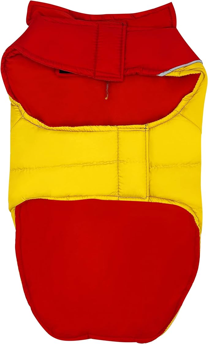 NFL Kansas City Chiefs Puffer Vest for Dogs & Cats, Size Large. Warm, Cozy, and Waterproof Dog Coat, for Small and Large Dogs/Cats. Best NFL Licensed PET Warming Sports Jacket