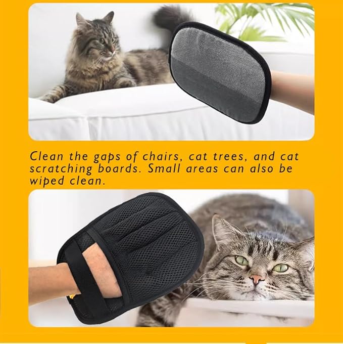 Pet Hair Removal Glove for Cats & Dogs, Large Size 2025 Newly Upgraded Five-Finger Electrostatic Pet Hair Glove, Reliable, Reusable Pet Hair Remover Tool for Clothing, Couch, Carpet, Car Seat