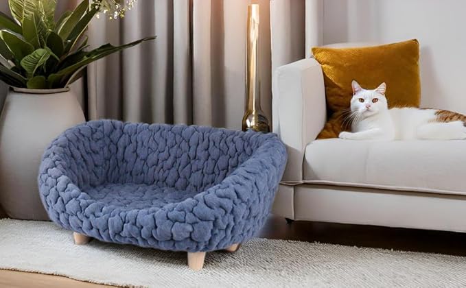 halinfer Modern Pet Sofa for Small to Medium Cats and Dogs, Up to 20 Pounds, Living Room and Bedroom Pet Furniture Bed