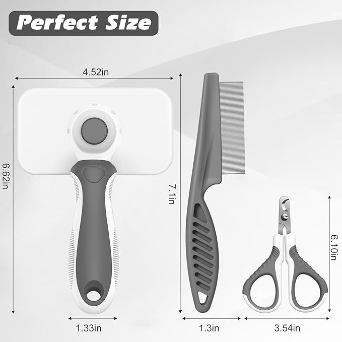 Cat Grooming Supplies, Meet All Your Pet's Daily Grooming Needs - Grey