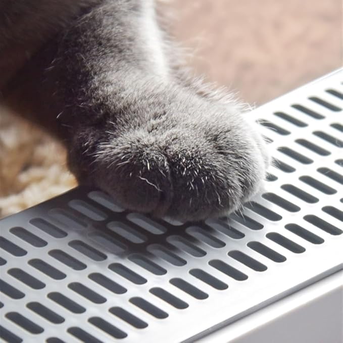 Pet Supplies, Large Open Cat Litter Box with High Sides & Scoop, Tool-Free Assembly