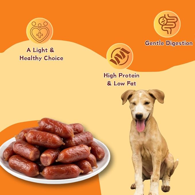 Real Duck Sausage Training Treats, Wholesome & Savory Rewards for Dogs (Duck,7.05 Ounce(Pack of 1))