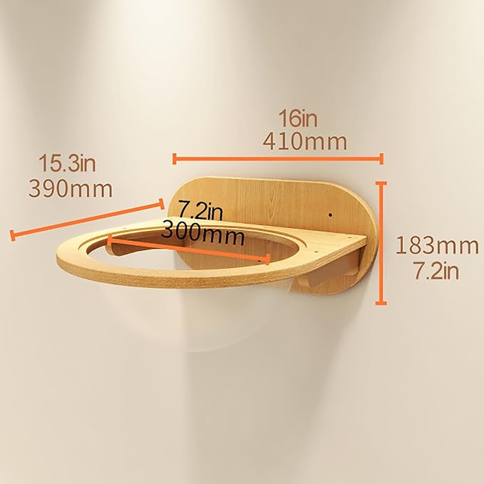 Cat Wall Furniture, Cat Wall Steps with Hemp Rope Covered, Cat Wall Stairs, Wall Mounted Cat Hammock, Cat Shelves for Sleeping, Climbing and Lounging (Color : Space Capsule)