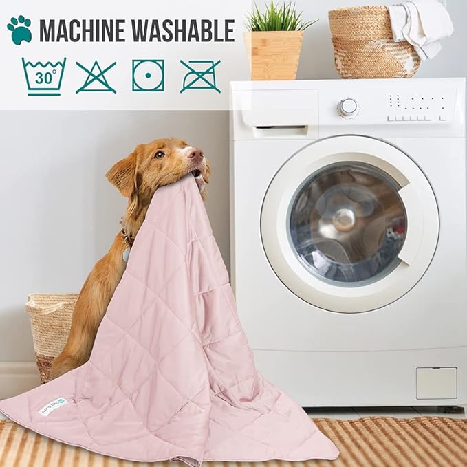 PetAmi Premium Cooling Dog Blanket | Lightweight Fluffy Pet Throw Blanket Bed Cover for Dogs, Cat, Puppies | Pet Blanket Furniture Protector Couch Sofa | Reversible Fuzzy Cozy | 24x32, Pink