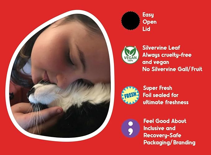 Fiend Catnip + Silvervine for Cats & Kittens Bulk Refill Rescue Pack 1.5 Cup (50g) – Safety-Cut Premium Fine Cat Nip Blend with Vegan Silver Vine – Ultra Potent, North American Create a Monster!