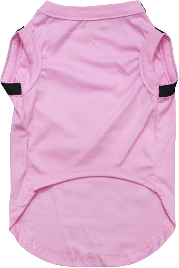 Petitebella Soccer Dog Shirt - Sporty Puppy T-Shirt with Soccer Ball, Breathable Soft Cotton Pet Clothes for Small Dogs Cats, Lightweight Summer Vest Apparel for Game Day Training (Pink, XXX-Large)