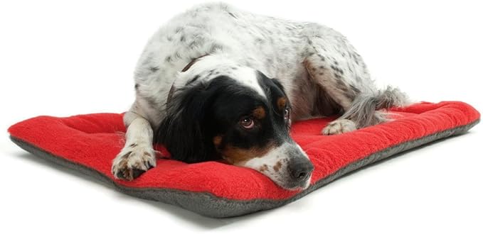 S-Lifeeling Deluxe Bolster Pet Cat Bed Mattress Soft Quilted Comfort Pet Dog Crate Mat and Nap Pad for Cute Animal Catty and Doggy Sleeping Playing Resting