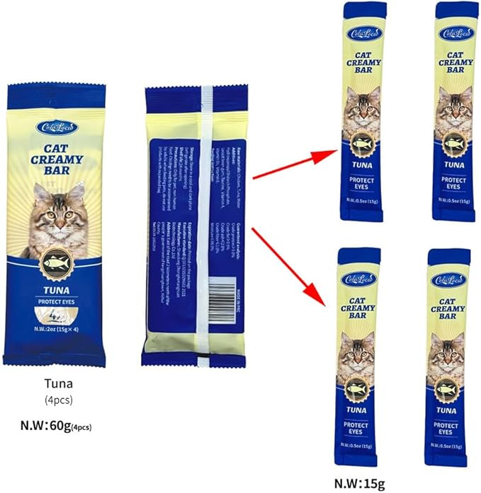 20 Tubes Creamy Lickable Cat Treats Squeezable Creamy Puree Cat Treat with Chicken Salmon Tuna 3 Flavors Variety Pack Healthy Wet Cat Food Pate for Cats Kitty