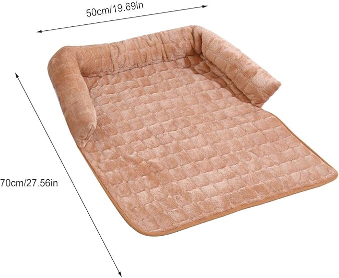 Pet Couch Cover, Non-Slip Design, Small/Large, Removable Couch Protector, Pet Bed Mats, Furniture-Friendly Accessory, for Cat Puppy Indoor Home Living Room Car Camping Travel